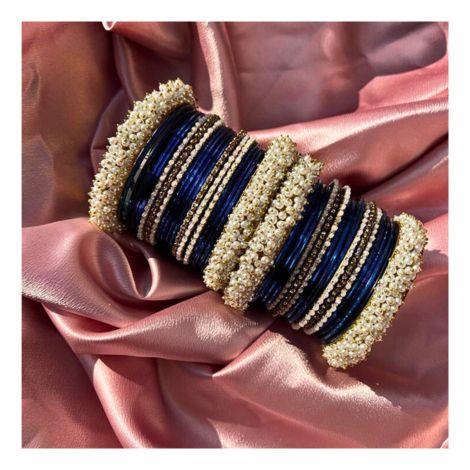 GORGEOUS KANCH BANGLES SET